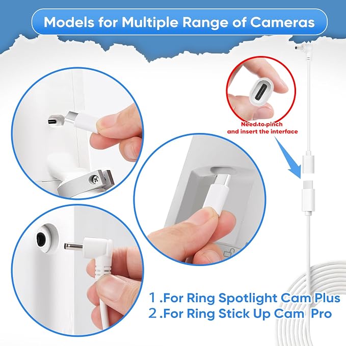 Solar Panel for Ring Camera, 2 Pack 5W Solar Charger Compatible - Image 5