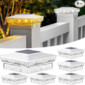 btfarm 6 Pack Solar Post Cap Lights Outdoor, 2 Mode 16 LED Fence Post Light Fit by btfarmdecorativelighting