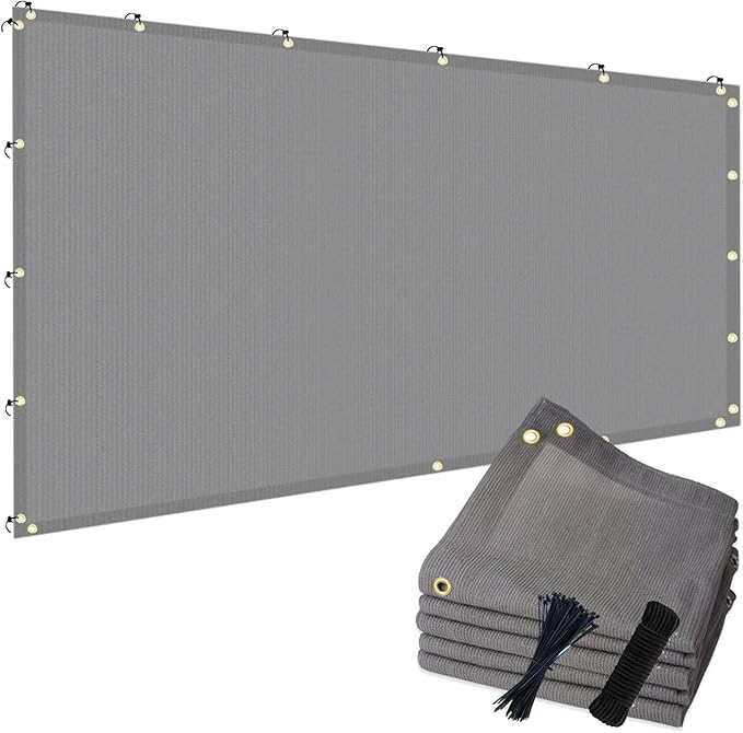 90% 6x6ft Sun Shade Cloth for Outdoor Deck Backyard Patio Garden Pergola Cover by POYEE