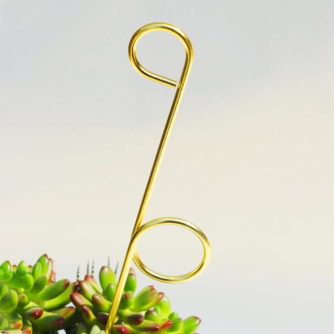 14.17in Plant Trellis Indoor, 4.2mm Dia Gold Small Trellis - Image 7