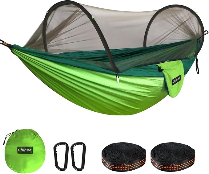 Chihee Ultra-Light Travel Camping Hammock Pop-up Net Hammock 660lbs Load by Chihee