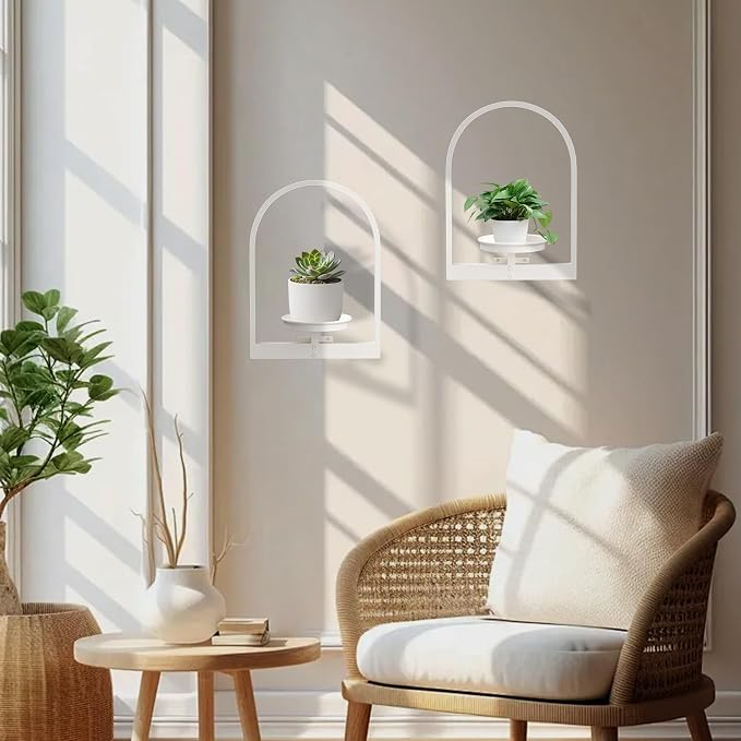 Wall Planters for Indoor Plants Window Plant Shelves Set of 2 - Image 7
