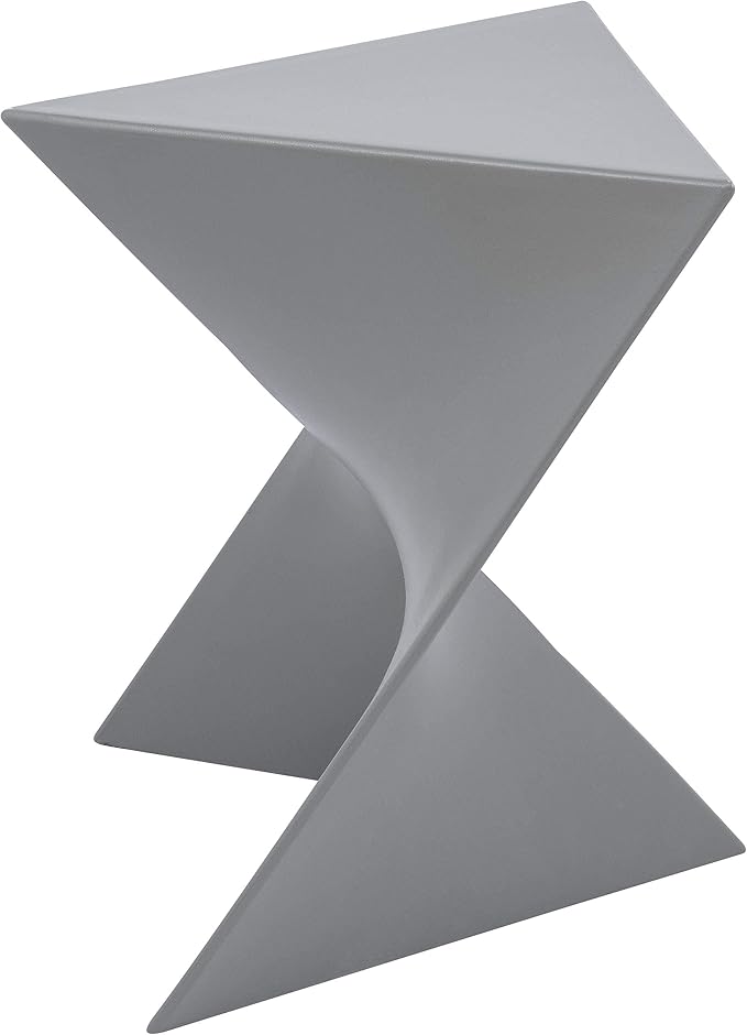LeisureMod Modern Grey Accent Side Table - Image 7
