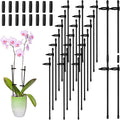 meekoo 30 Pcs Adjustable Garden Plant Support Stakes Single Stem Plant Cage by meekoo