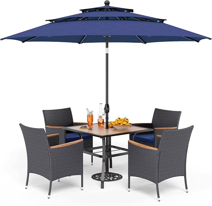 PHI VILLA 5 pcs Patio Dining Set by PHIVILLAThepioneerofcomfortablehouseholdsupplies