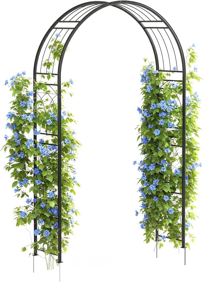 7.8Ft Metal Garden Arch Trellis - Image 6