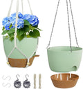 10 inch Self Watering Hanging Planters by Meowell