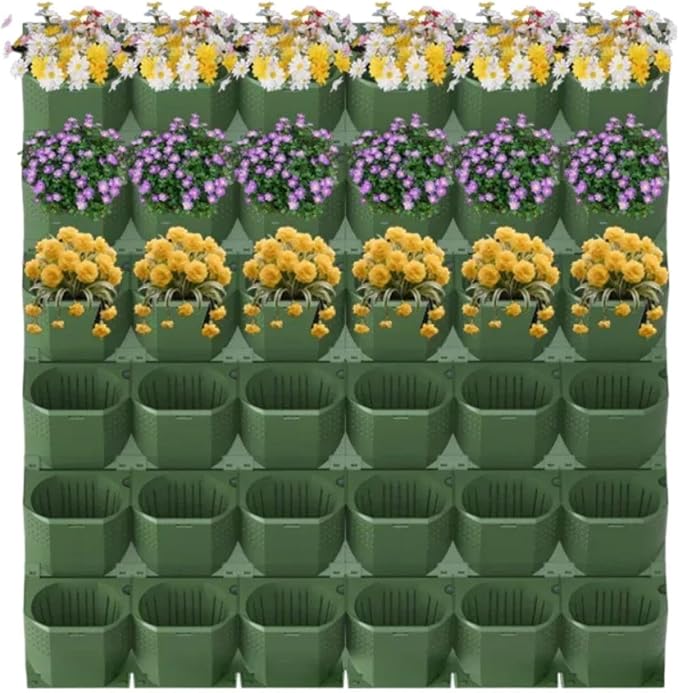36 Pockets Living Wall Planter Indoor, Self Watering Wall Hanging Planters - Image 2