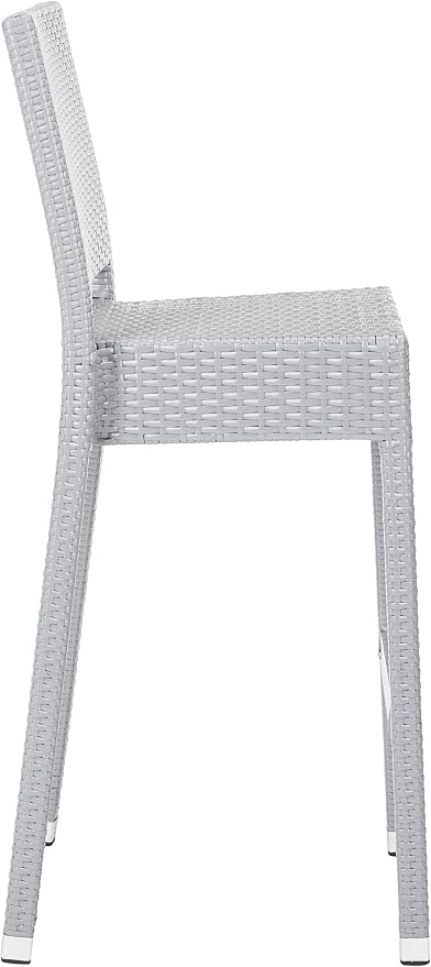 SAFAVIEH Outdoor Collection Bethel Grey Indoor/Outdoor Bar Stool - Image 6