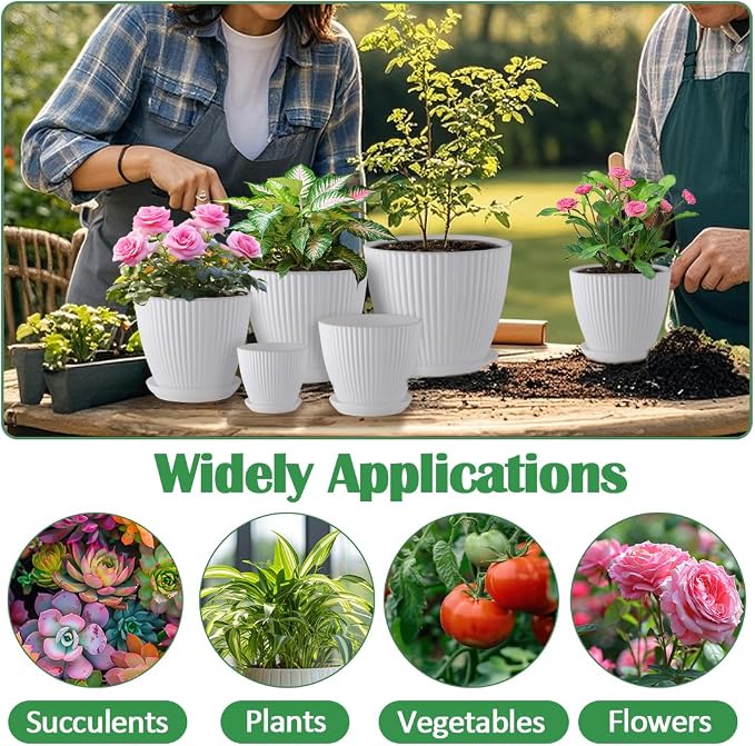 7.5/6.5/5.5/4.9/4.2/3.5 Inch Plant Pots - Image 2