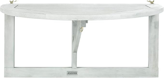 SAFAVIEH Outdoor Patio Furniture Collection – Owens Grey Wash Balcony Hanging by SAFAVIEH
