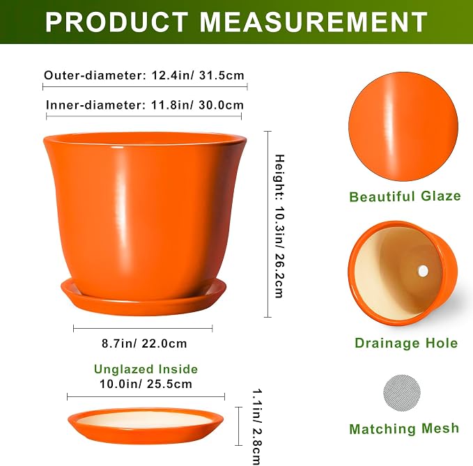 12 Inch Pots for Plants - Image 2