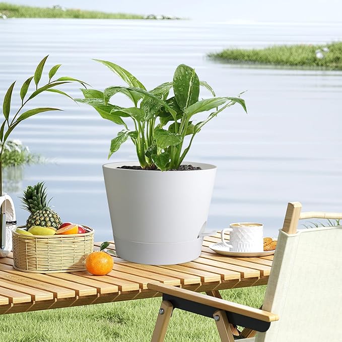 12 inch Large Self Watering Pots - Image 6