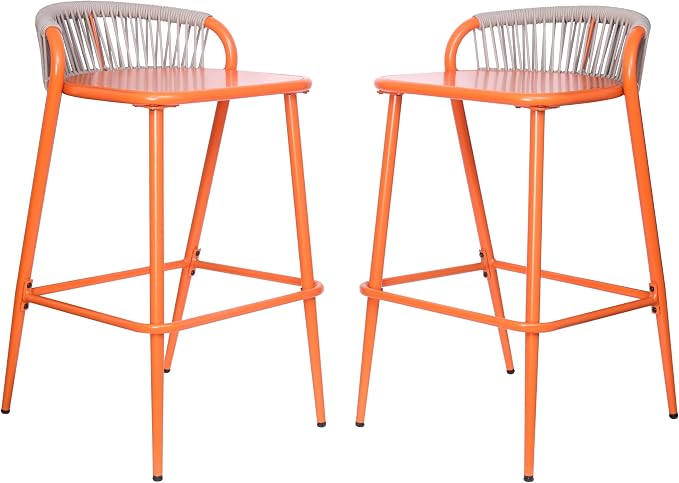 Christopher Knight Home Hearth 29.5" H Patio Barstools Set of 2, Aluminum Frame - Image 4