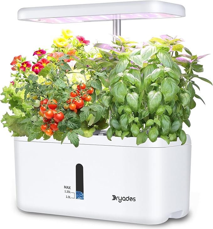 Indoor Garden System 19 Watt LED Growing Light Upgrade 2 Self-Watering by Dryades