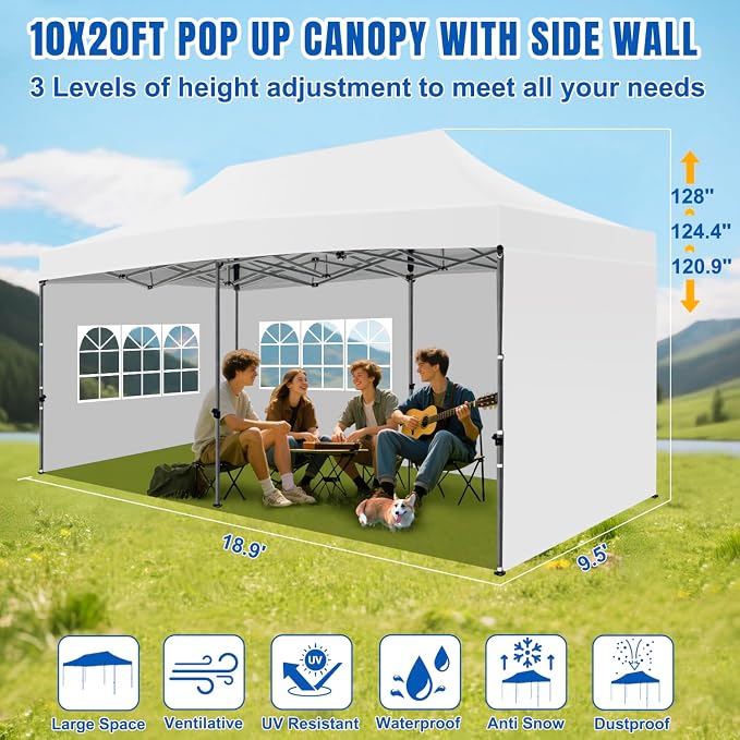 Yesker 10x20 Pop Up Canopy Tent - Image 2