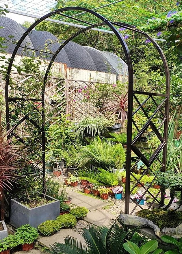 Heavy Duty Steel Garden Arbor & Trellis Arch by Unknown