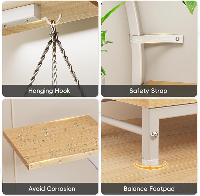 Plant Stand Indoor with Grow Lights - Image 7