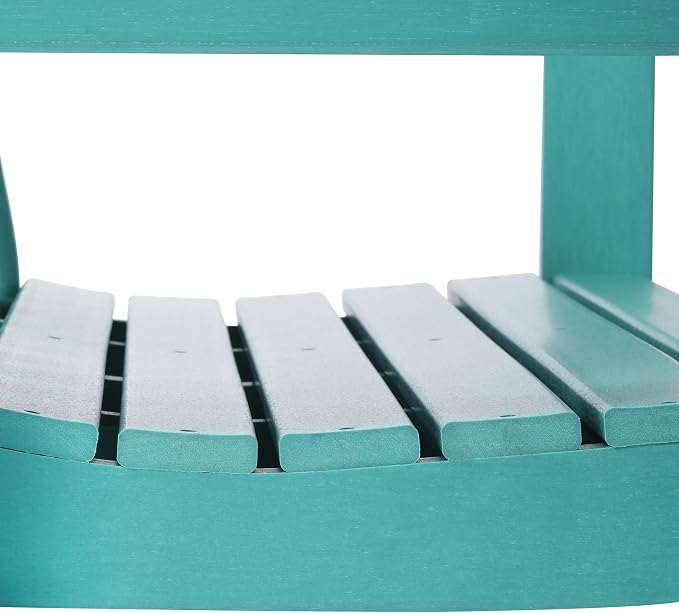 COSTAELM Paradise Outdoor Patio HDPE Hanging Front Porch Swing Bench - Image 9