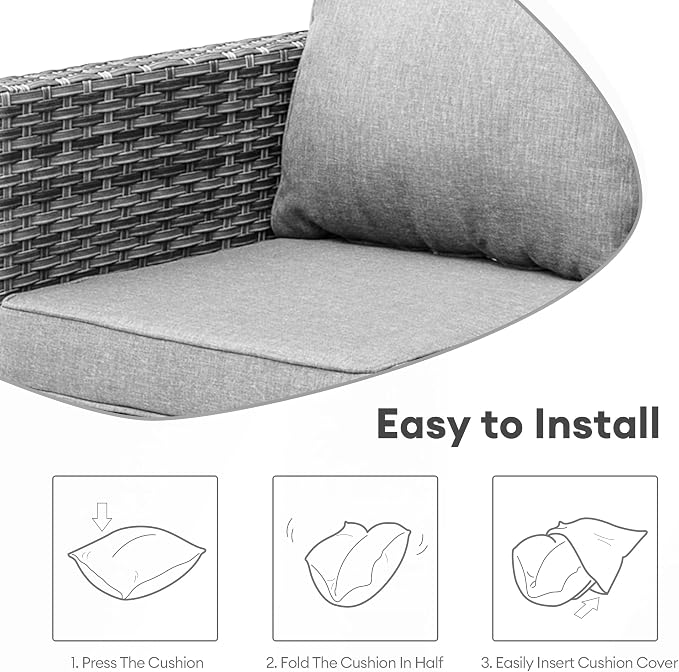 ovios Patio Cushion Covers, Waterproof Cushion Cover - Image 6