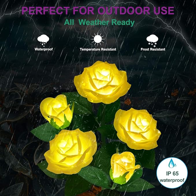 Solar Flower Lights Outdoor - Image 4
