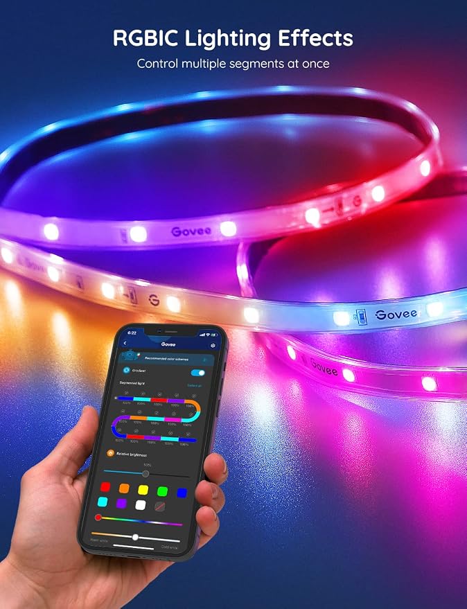 Govee Outdoor LED Strip Lights, 65.6ft Smart Led Strip Lights Work - Image 2