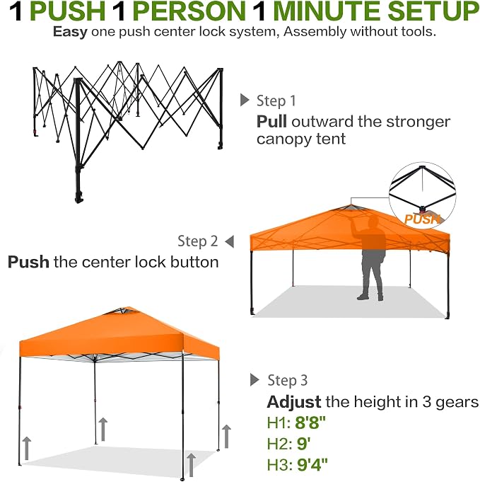 10'x10' Pop Up Canopy Tent - Image 4
