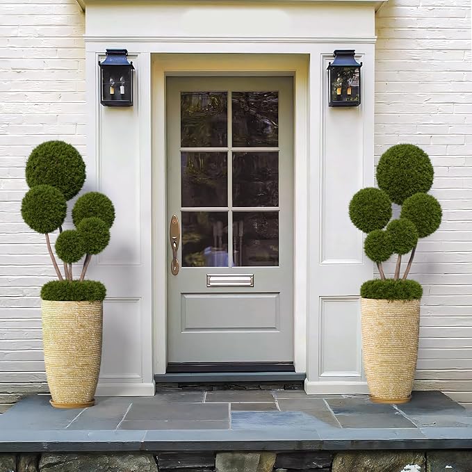QCQHDU Set of 2 9 Gallon Tall Large planters - Image 4