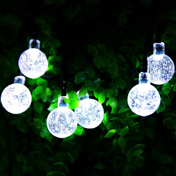 Brightown Solar String Lights Outdoor 60 Led 35.6 Feet 8 Lighting Modes Globe - Image 9