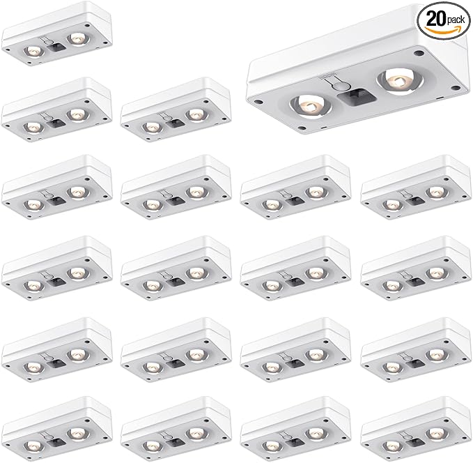 Solar Fence Lights 20 Pack, 50 Lumens Outdoor Solar Lights by JOFIOS