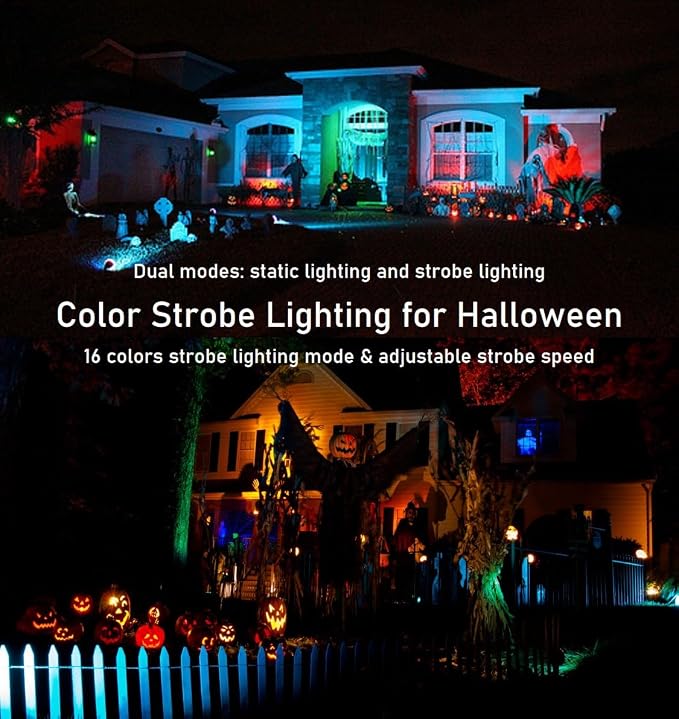 TOVEENEN 25W Color LED Outdoor Landscape Spotlight - Image 2