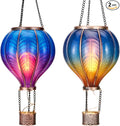 TERESA'S COLLECTIONS 2 Pack Hanging Solar Lantern Outdoor Garden Decor by TERESASCOLLECTIONS