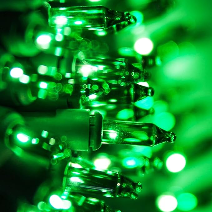 TW SHINE Green Christmas Lights, 18.5FT 100 Count Incandescent Halloween Lights - Image 4