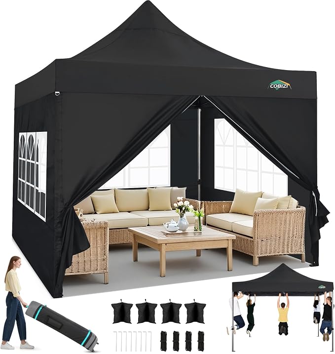 COBIZI 10x10 Heavy Duty Pop Up Canopy Tent by COBIZI