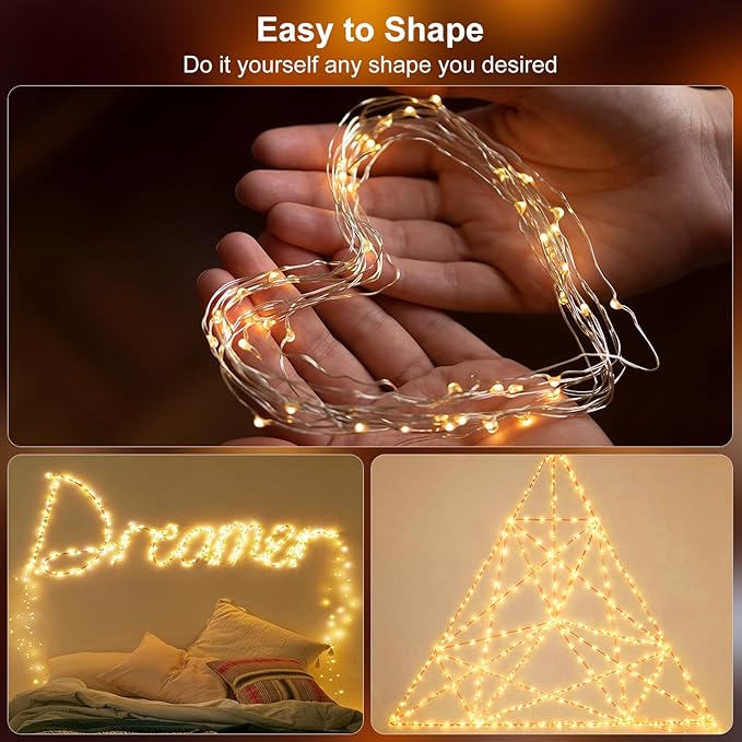 4 Pack Solar Fairy Lights 131Ft 400 LED Outdoor Twinkle Light - Image 3