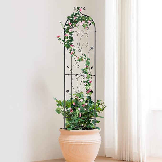 VEVOR 60 x 15 in, Rustproof Metal Garden Flower Trellis, Outdoor Climbing Rose - Image 8