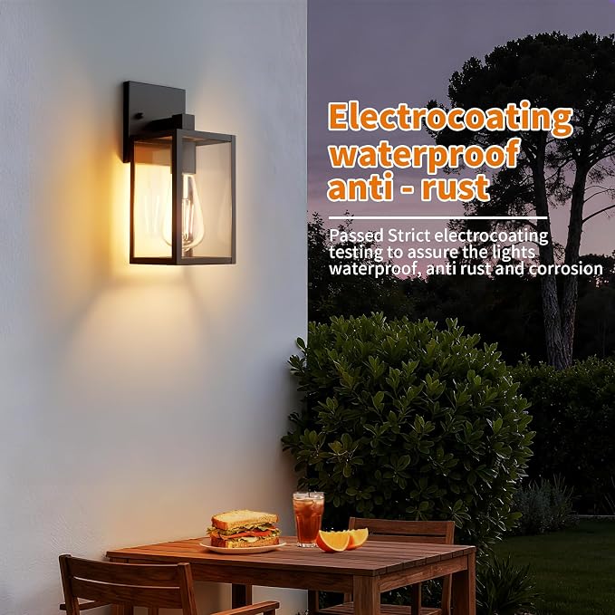 Outdoor Light Fixtures Wall Mount, Waterproof Front Porch Lights, Modern - Image 3
