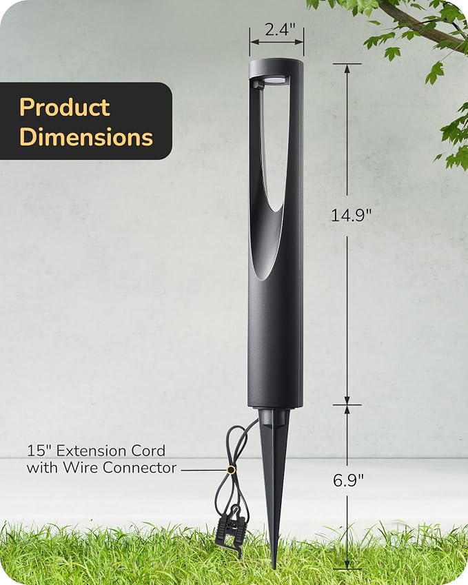 EDISHINE Low Voltage Landscape Lighting, 12V 2W 150LM 3000K Outdoor Landscape - Image 7
