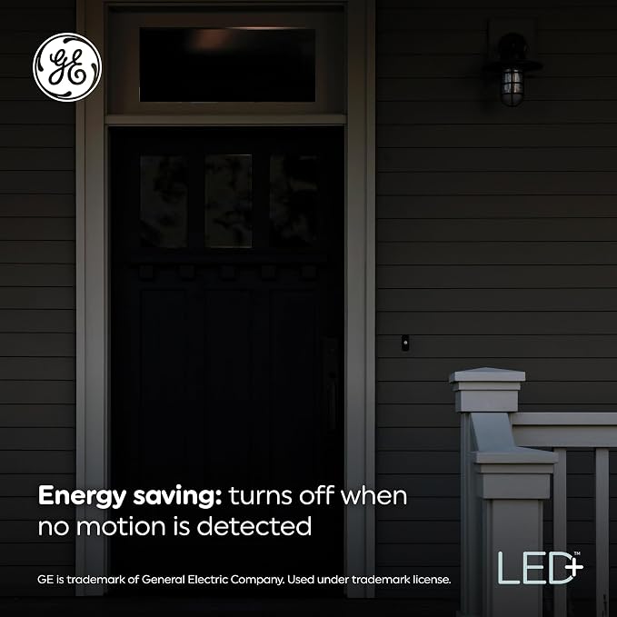 GE LED+ Motion LED Light Bulbs, PAR38 Outdoor Security Floodlights, Warm White - Image 5