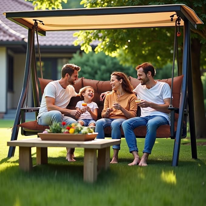 NACATIN 3 Seat Cushion for Outdoor Swing - Image 7