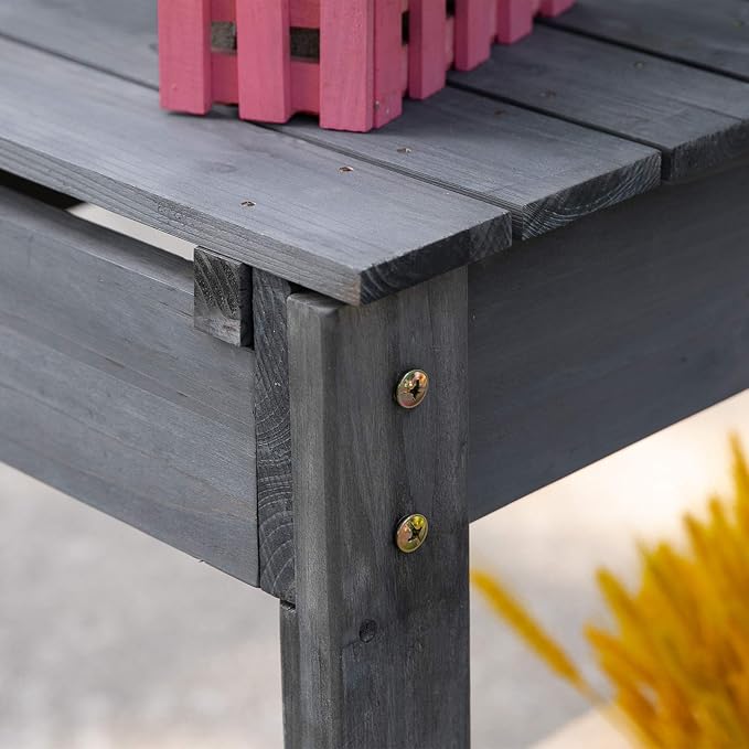 Outsunny Outdoor Potting Bench Table, Wooden Workstation - Image 9
