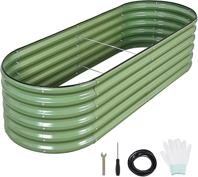 1MORE Galvanized Raised Garden Bed- Planter Garden Boxes Outdoor, Raised Beds - Image 9