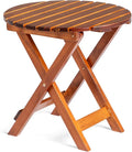 Outvita Wood Folding Side Table, Portable & Lightweight Compact Wooden Side by Outvita