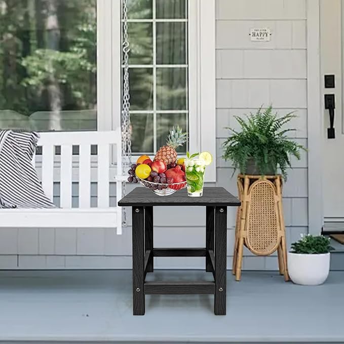 Outdoor Side Table, HDPS Single Adirondack Side Table Weather Resistant - Image 2