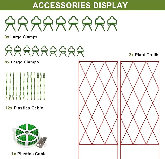 Cucumber Trellis 2 Pack, Foldable A-Frame Garden Trellis - Image 8