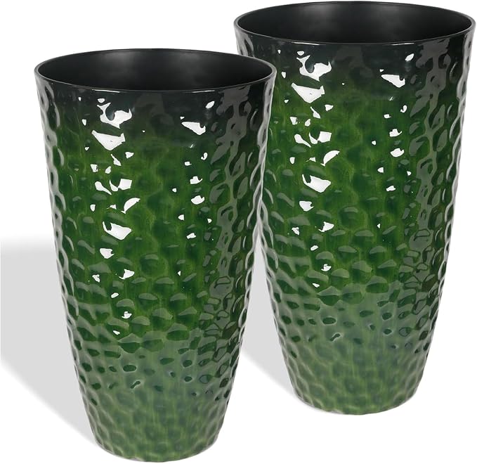 Worth 2 Pack 24" Tall Large Plastic Planter by WORTH