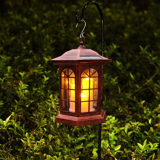 Solar Outdoor Waterproof Hanging Lantern, Yard Decorative Solar Lights PVC - Image 9