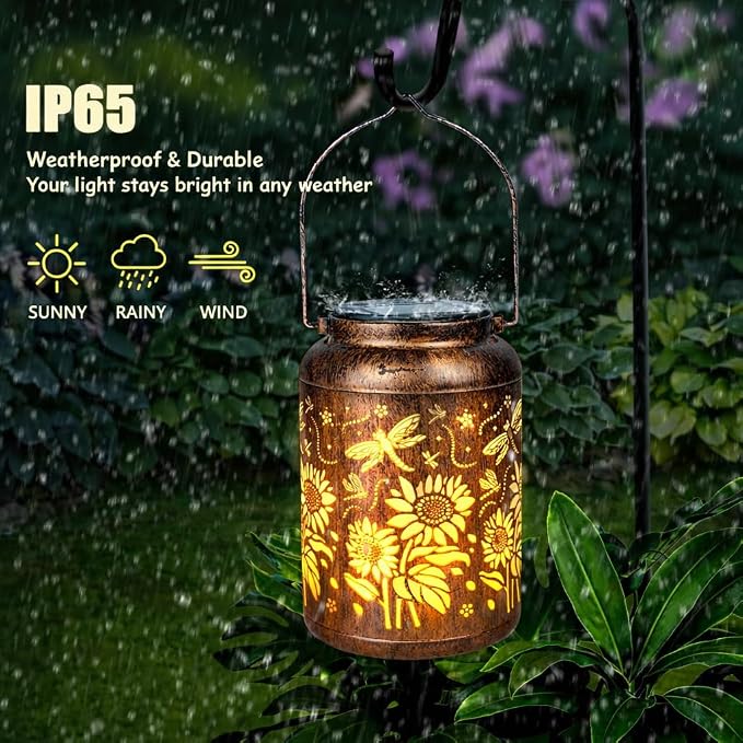 Sunflower Solar Lantern Outdoor Waterproof - Image 4