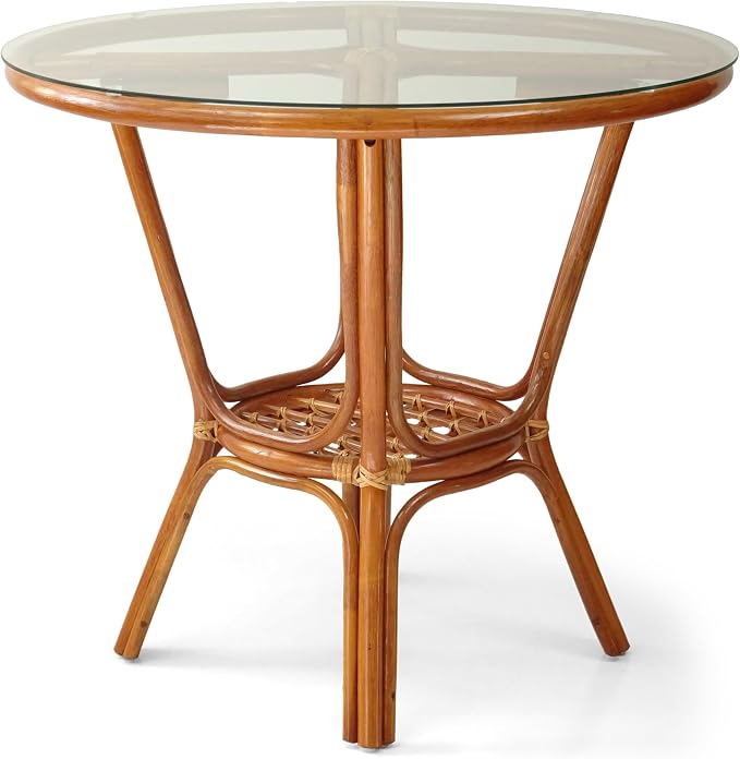 Pelangi Rattan Wicker Round Dining Table - Image 4