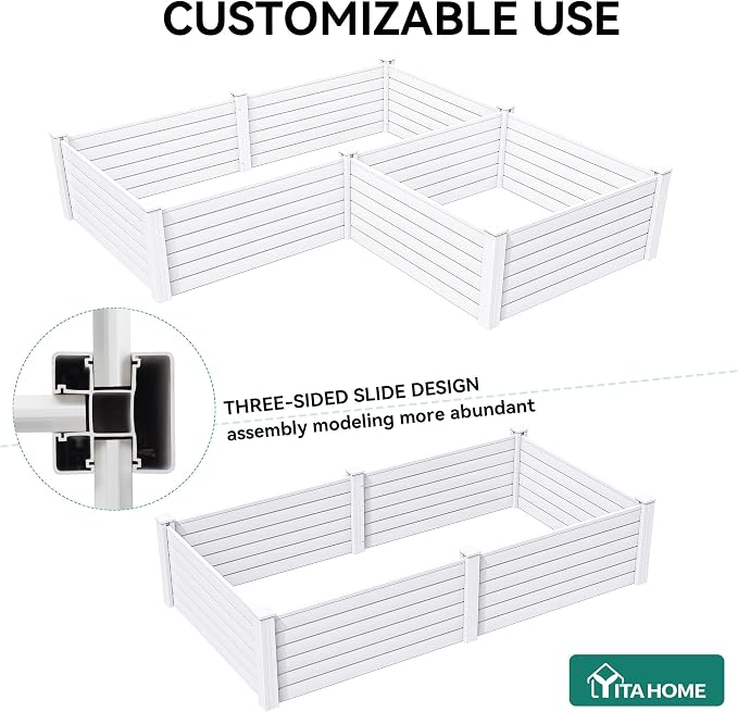 YITAHOME 4x4x2 FT Plastic Raised Garden Bed Kit, Large Outdoor Above Ground - Image 5
